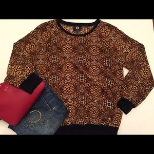 Adrienne Vitadini Animal print sweater